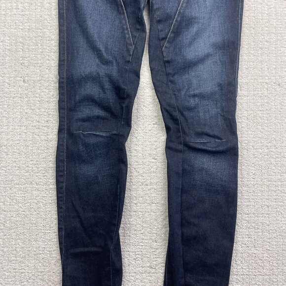 Y2K Guess Jeans Dark Wash Zipper pocket Denim Jeans Women Sz 27 Goth Emo Retro - Picture 3 of 10